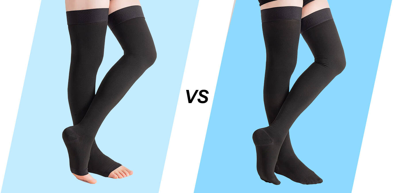 Are Open Toe or Closed Toe Compression Socks Better?-Compports